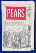 1890s Antique Pears Soap Ad Curious Beautiful Optical Illusion Sign Booklet Vntg picture