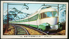 IL SETTEBELLO  ETR300  Italian Luxury Electric Train  Vintage 1965 Card  BD11M picture