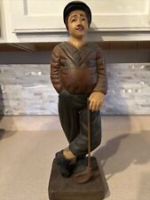 Vintage Golfer Statue 21 Inches Tall. With Club Perfect For The Golfer picture