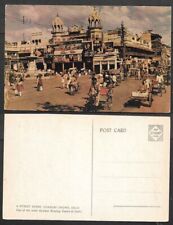 Old India Postcard - Delhi - Chandni Chowk Street Scene picture