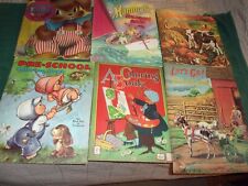 Six 1940's/50's Never Used Oversized Coloring Books picture