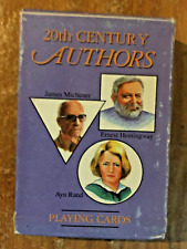 20th CENTURY AUTHORS PLAYING CARDS Whitehall Line  Deck Featuring Great Writers picture