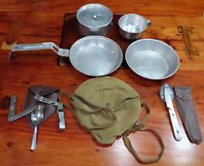 1950's Vintage Official Boy Scout Mess Kit Cooking Camping Knife, Fork, & Spoon picture