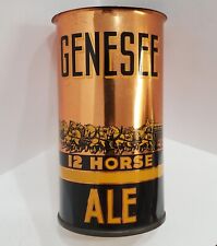 Genesee 12 Horse Flat Top OI Can. Genesee Brewing Co Rochester NY. USBC# 68-17 picture