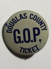 Douglas County Republican Vintage 1964  Nixon Political Gop Button Pin picture