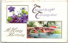 Postcard - Tho' lost to sight To memory dear, A Happy Birthday picture