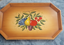 Vintage Nashco Wood Look Hand Painted Tray picture
