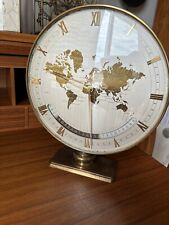 Kienzle World Time Brass Clock  Heinrich Moller Design, Mid Century. Not Working picture