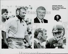 1983 Press Photo George Perles, Head Football Coach, Michigan State University picture