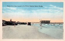 Daytona Beach FL Florida Car Race Racing Beach Speedweek 1920s Postcard C63 picture