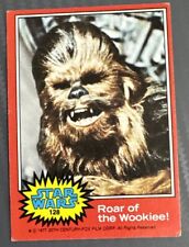 1977 Topps Star Wars Red #132 “Roar Of The Wookiee” Card. picture