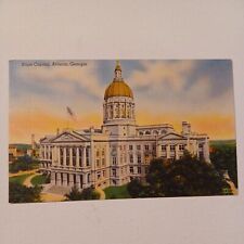 Vintage Atlanta GA Georgia State Capitol 1900's  Linen View Postcard picture