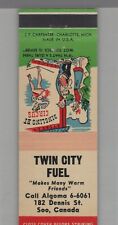 Matchbook Cover - Twin City Fuel Soo, Canada picture