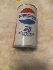 Vintage Pepsi Can 75th Anniversary 1898-1973 Plays A Pepsi Jingle picture