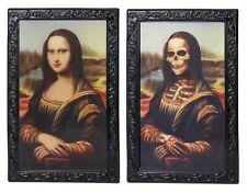 11x9-inch 3D Changing Lenticular HAUNTED MONA LISA ZOMBIE PICTURE Print in Frame picture