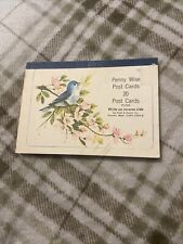 Pennywise Post Cards Booklet Vintage  Blue Bird NOS PRATT & AUSTIN CO 1960’s picture