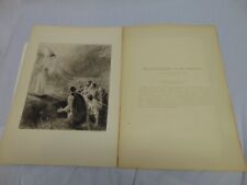 1893 Picture of The Announcement to the Shepherds Uhde George Barrie publisher picture
