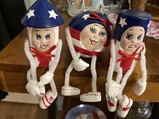 Fourth of July Celebrate Decoration Firecrackers Figurines Ceramic Shelf Sitters picture