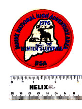 1976 WINTER SURVIVAL Patch, Maine National High Adventure - Only 36 Issued - NEW picture