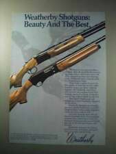 1986 Weatherby Shotguns Ad - Beauty and the Best picture