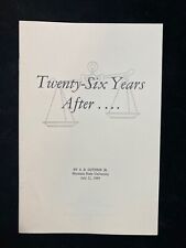 ~Twenty Six Years After~ A.B. GUTHRIE JR. 1981 SIGNED LIMITED (250) NEW Cond. picture