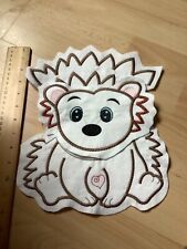 Hedgehog applique sew on patch picture