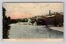 Rochester NY-New York, Genesee River, Second Falls, Vintage c1907 Postcard picture