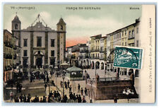 1919 Scene at the Plaza Praca Do Giraldo Evora Portugal Antique Postcard picture
