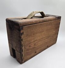 WWI M1917 Browning Machine Gun Wooden Dovetailed Wood Ammunition Ammo Box WW1 picture