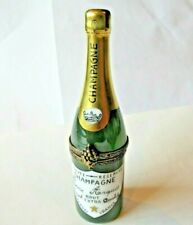 Peint Main Limoges Trinket - Champagne Bottle by Pierre Arquie   picture