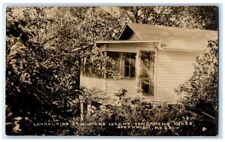 1927 Cottage Millers Island Congamond Lakes Southwick MA RPPC Photo Postcard picture