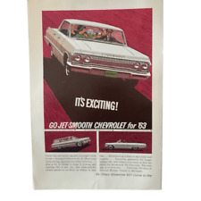 Vintage 1962 Chevrolet Chevy Showtime 63 Ad Advertisment picture