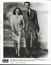 1946 Press Photo James Stewart & Donna Reed in 