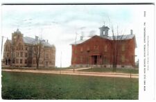 Early Postcard c1910 Greensburg Pennsylvania ~ View of Old and New High School picture