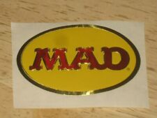 MAD Magazine Logo      Gold Foil Sticker       1980's Office Premium        RARE picture