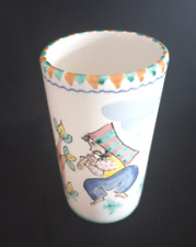 Vtg Pottery Cup Hand Made Hand Painted Cevi Cava Dei Tirreni Italy Vase/Tumbler picture