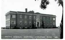 vintage RPPC Fishton Memorial Hospital Pipestone Minnesota Postcard 7882 picture