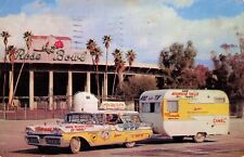 Man Locked in Car World Record Rose Bowl Pasadena California 1958 Postcard picture