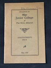1932 Bulletin of the Junior College of Flat River Missouri Booklet picture