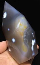 228g Natural Blue Banded Agate Quartz Crystal Healing Torch - Madagascar picture