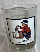 Norman Rockwell Vintage Collection Glasses Set of 2 Evening Post Bar Collectible picture