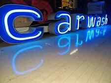1980s Vintage Car Wash Very Large illuminated neon sign picture