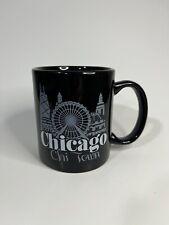 Chicago Chi Town Coffee Mug - Black Mug - Great Condition  picture