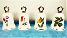 Eight 8 Hamilton Collection-Bone China The Wildflower Bell Collection-1980-MINT picture