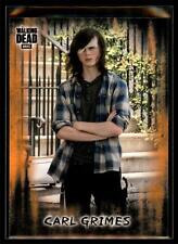 2018 Topps Walking Dead Hunters and the Hunted ORANGE Parallel #5 Carl Grimes picture