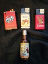 VINTAGE Lot of 4 Advertising Cigarette Lighters WINSTON CAMEL MAGNA Wild Hawk  picture
