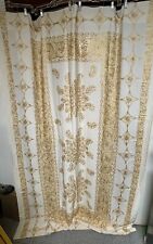 Linen Tablecloth with Gold Embroidery, 57