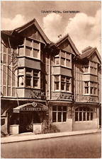 The County Hotel Facade Canterbury England 1910s Postcard Street View Photo picture