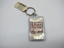 Ricky Bobby NASCAR Talladega Nights Keychain I'd Love to Sign your Baby picture