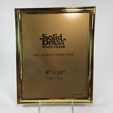 Vintage Solid Brass Hand Polished & Lacquer Coated 8 X 10 Picture Frame picture